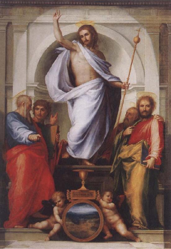 BARTOLOMEO, Fra Christ with the Four Evangelists china oil painting image
